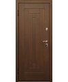 Дверь входная в квартиру Cerber 10 - Наборная панель из массива бука. Цвет: Бук кремовый. L-образные наличники с зарезкой под петли.