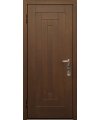 Дверь входная в квартиру Cerber 16 - Наборная панель из массива бука. Цвет: Бук кремовый. L-образные наличники с зарезкой под петли.